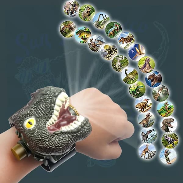 /EA/Dinosaurus Kello Taskulamppu Projektori Lelut Eläinkuvio Taskulamppu Opetus