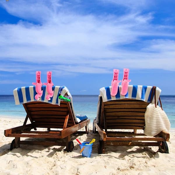 /EA/4 rantapyyhepidikkeen setti Flamingo-ulkoilutyylinen pyyheteline