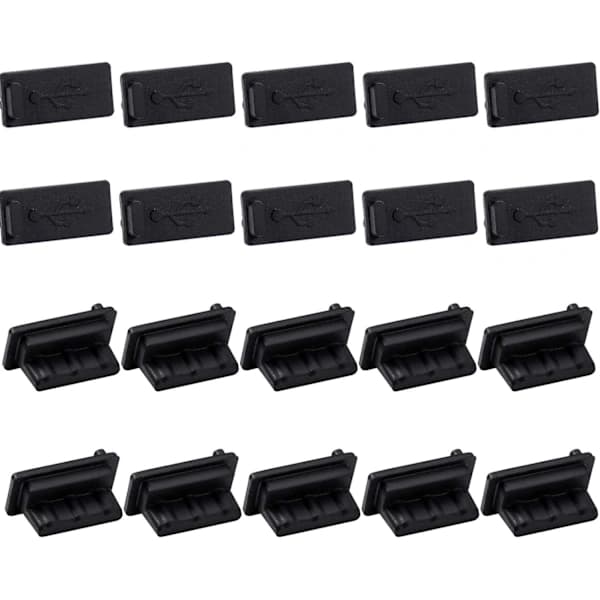 /EA/20 st silikondammskydd för USB-portar 2.0/3.0