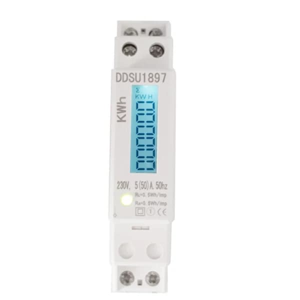 /EA/Elmåler LCD Digital Display Energimåler Til Din-skinne