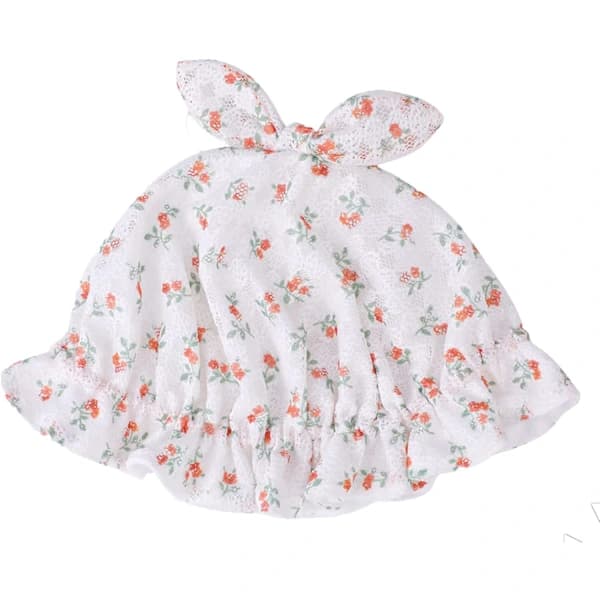 /EA/Hatt Nyfödda Flickor Sommar Solhatt Spets Blommig Bomull Hatt för Chi