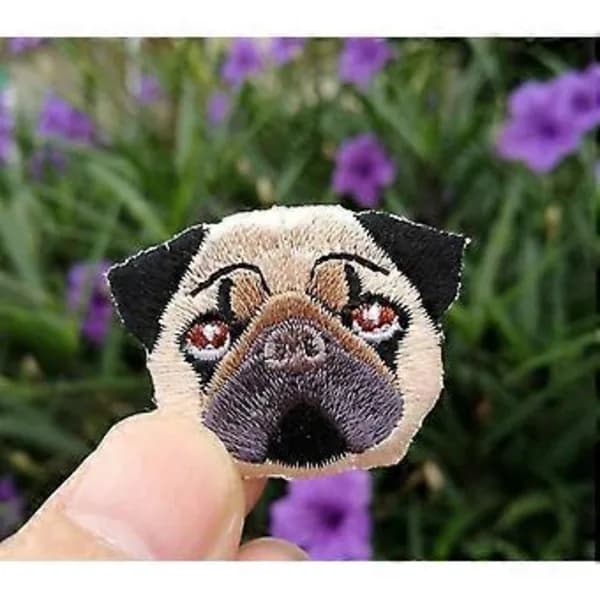 /EA/16 stk Barn Søte Hund Broderi Patch Stoffmerker
