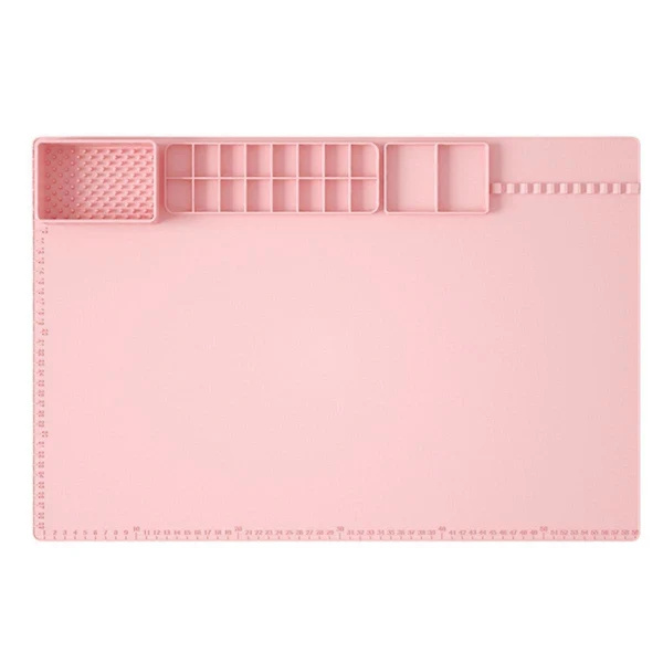 /EA/Konstmålningsmatta Skrivebordsmåtte Pink