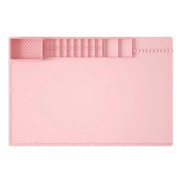/EA/Konstmålningsmatta Skrivebordsmatte Rosa