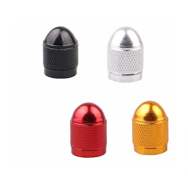 /EA/Ventilhætter Bilventilhatte Elastisk aluminiumslegering Bilventilhatte 5 stk. (sort