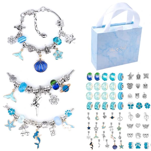 /EA/Julklapp - DIY Barn Ocean Collection Armband Set i Blått