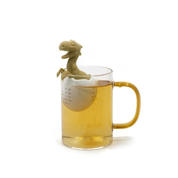 /EA/ Dinosaurformat tefilter Silikon teinfuser Gjenbrukbar teposesil