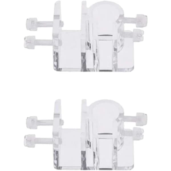 /EA/ (transparent) 2 st Akvarium Vattenrörshållare Flexibla Fästklämmor Akryl