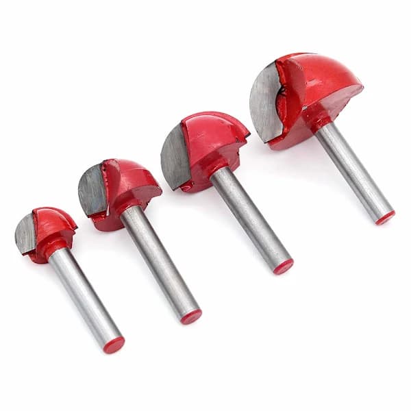 /EA/4 stk. 6 mm skaft fræser kerneboks bits CNC rund not fræser