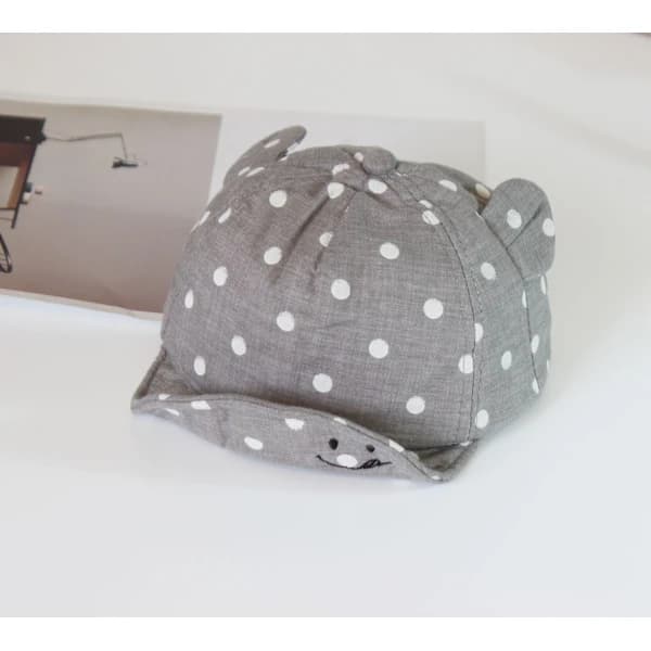 /EA/Bomullsbarnehatt (grå, rundt hodeomkrets 46 - 48 cm) 12 til