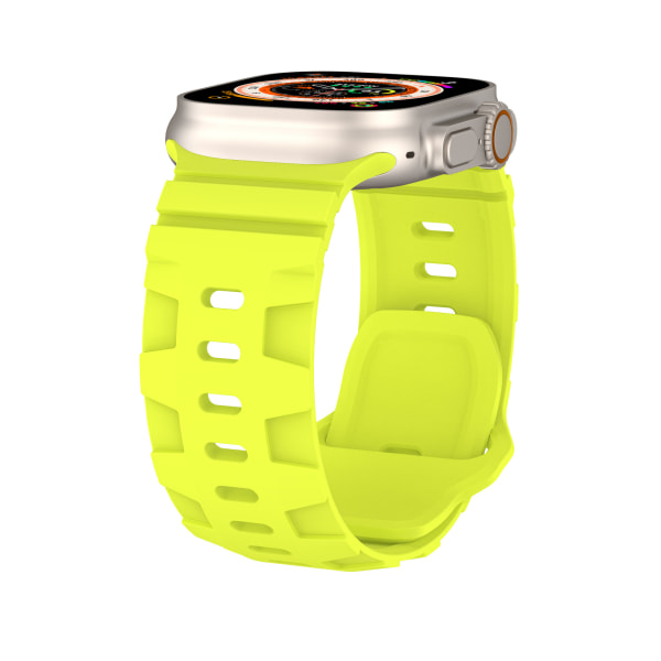 Sportarmband kompatibelt med Apple Watch Ultra armband 42 mm-49mm, för män, silikon, vattentätt band för Apple Watch 8 SE 7 6 5 4 3 Ultra Widened Edition - Fluorescent Green 42/44/45/49mm universal