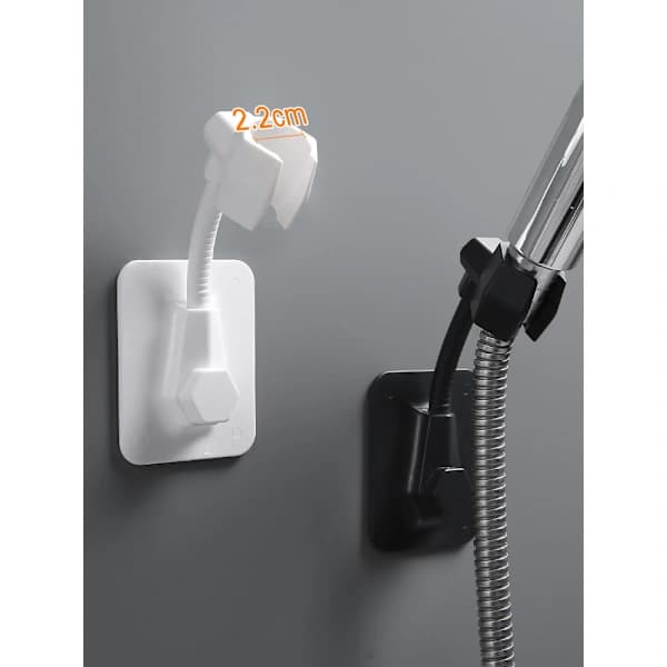 /EA/(Svart) Universal dusjhodeholder, veggmontert dusjhodeholder