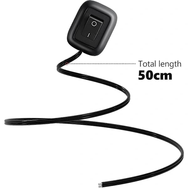 /EA/Reusious Bil DIY AV/PÅ DC 12V Strømbryter Vanndråpeform Knapp Strømbryter for Tåkelys, DRL, LED-lysrampe, etc.