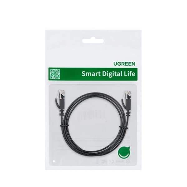 /EA/Fladt RJ45 Ethernet Cat. LAN patch kabel. 6 12m sort