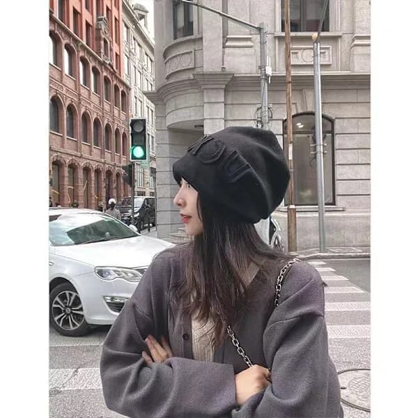 /EA/Ny vår, höst och vinter glad tredimensionell bokstavsmössa