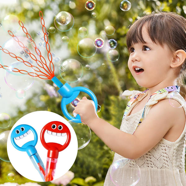 32 Håls Bubbelstav med Leende Ansikte och Bubbelpåfyllning, 2024 Nya Barns Bubbelstav Leksak, Leende Ansikte Bubbelpinne för Sommarleksak Party Favör suit