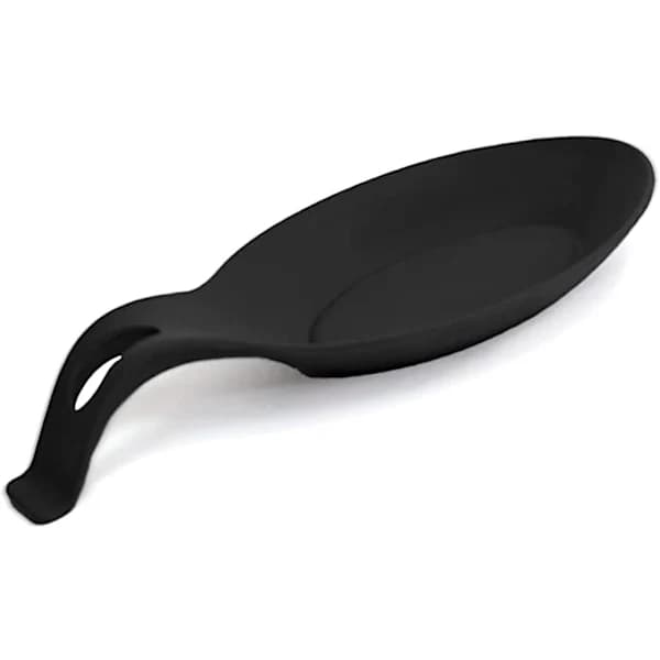 /EA/Silikonilusikatuki (musta), Silikonilusikanpidike keittiöön, Sili