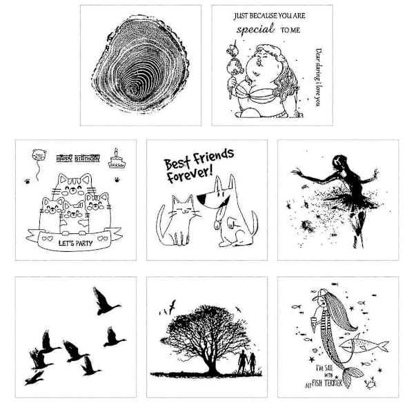 /EA/Søde Flyvende Fugle Transparente Stempler til DIY Scrapbooking/Kortfremstilling
