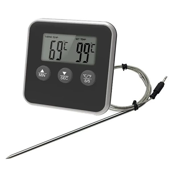 /EA/LCD Digital Elektronisk Sond för Matlagningstermometer Grill Kött