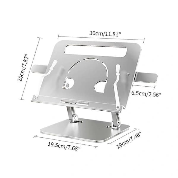 /EA/Justerbar Laptopkøler Stand Tablet Køleplade Stand Aluminiumlegering