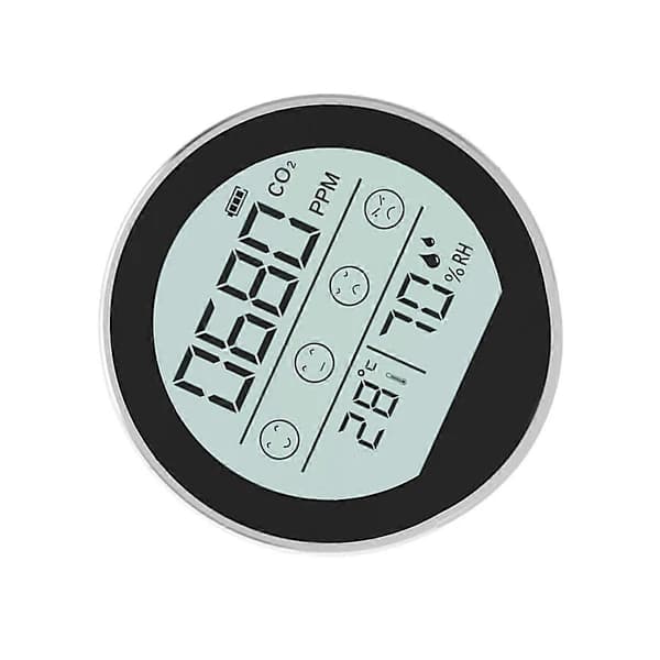 /EA/Luftkvalitetsmåler CO2-måler Karbondioksiddetektor Sølv