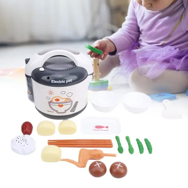 /EA/Risgrynsmaskin Leksak för Barn - Plast Simuleringskök Matlagningsapparater Set