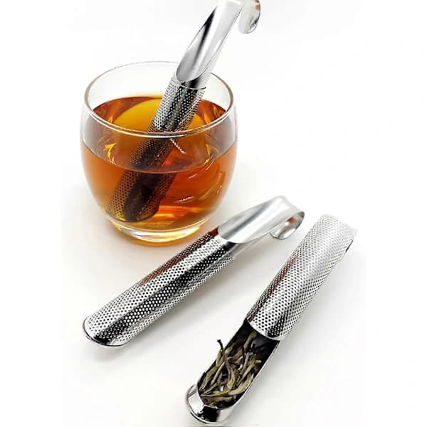 /EA/Rustfrit Stål Teinfuser Te Si Obsterm Steeper Te Diffuser Med Hængende Okseholder Stick Rør Hul Steeper Til Løs Te, Rose, Kaffe