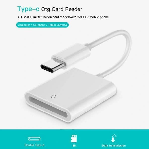USB 3.1 Typ C - SD-kortinlukija OTG-sovitinkaapeli iPad Pro -puhelimelle