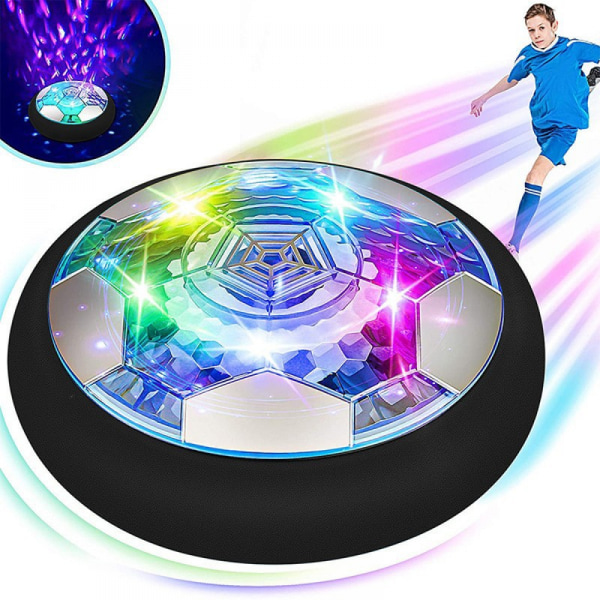 Hover Football Barneleker, USB Oppladbar Hover Ball julegave med fargerike LED-lys A