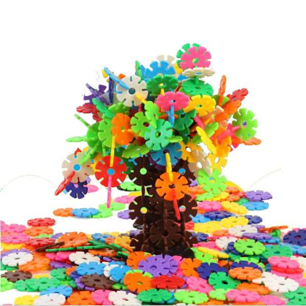 /EA/ Set med 300 sammankopplade plastskivor - En kreativ och pedagogisk leksak