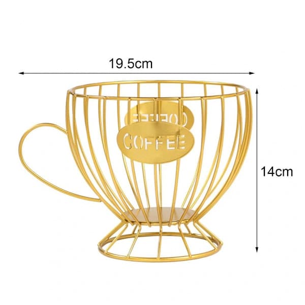 /EA/ Järnfruktkorg, kaffekapslar, fruktbehållare, snacksdisplay