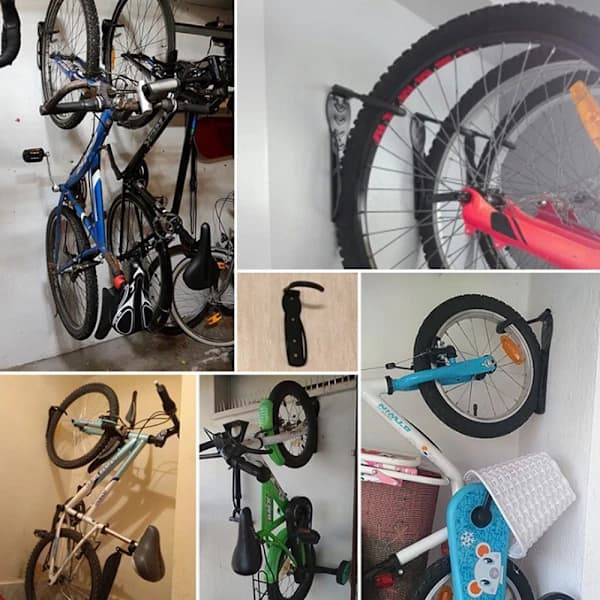 /EA/ Svart cykelställ väggmontering för cyklar väggfästen