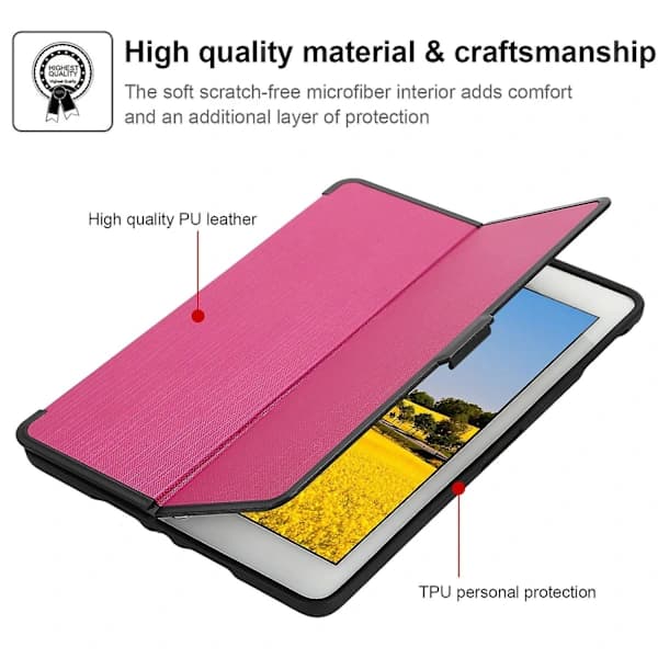 /EA/Rose iPad 3. generation til Apple Case Folio Læderstativ Smart Cover
