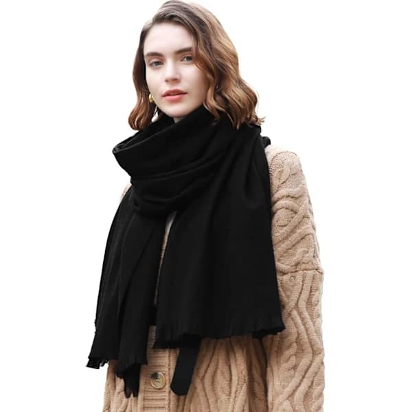/EA/Sjal Tørklæde Kvinde Bryllup Vinter Sjal Stor (70*200cm)