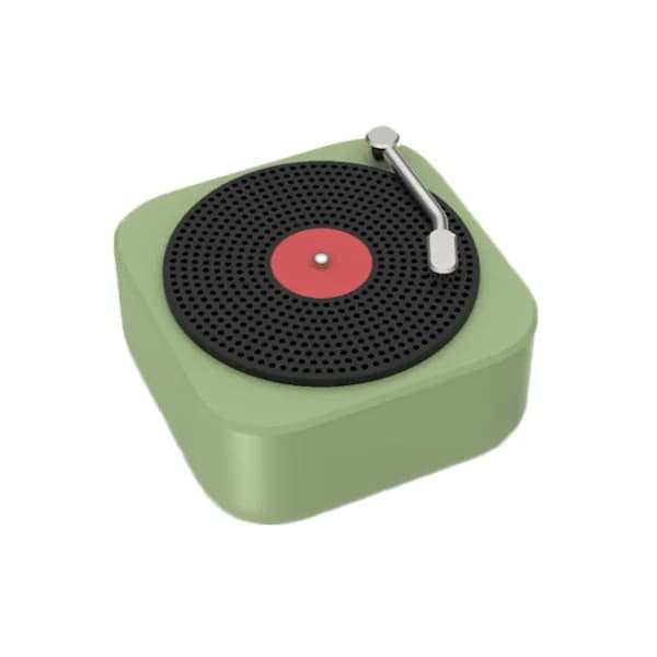 /EA/Bluetooth-högtalare trådlös bärbar USB-laddning skivspelare form nostalgisk