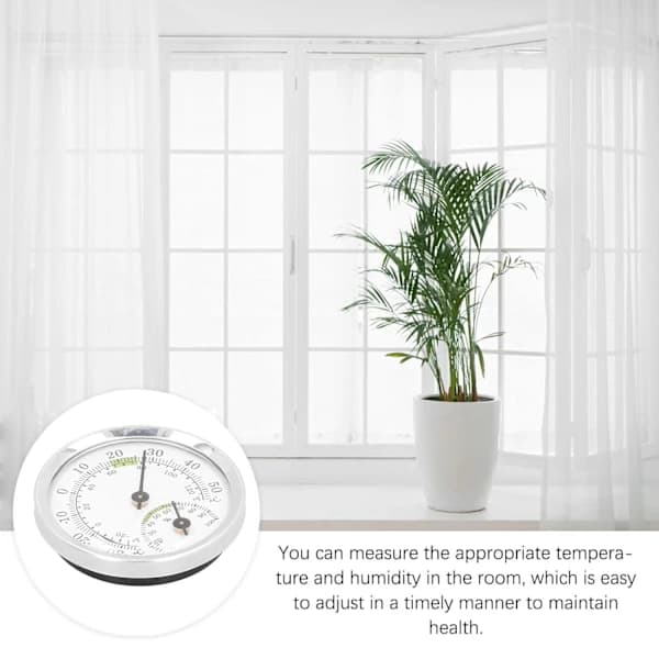 /EA/Hygrometer Termometer, Inomhus- och Utomhustermometer, Fuktighetssensor, Inomhushygrometer, Analog Hygrometer, Hygrometer Termometer, Batterifri,