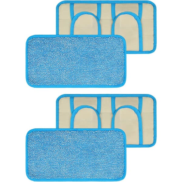 /EA/4-pack mikrofibermopprefiller för effektiv rengöring