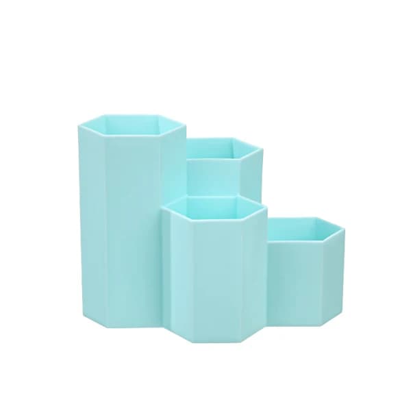 /EA/Hexagonal penholder, hexagonal penholder i plast, penneholder