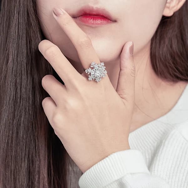 /EA/Snurrende snefnug ring roterende ring damemode pe