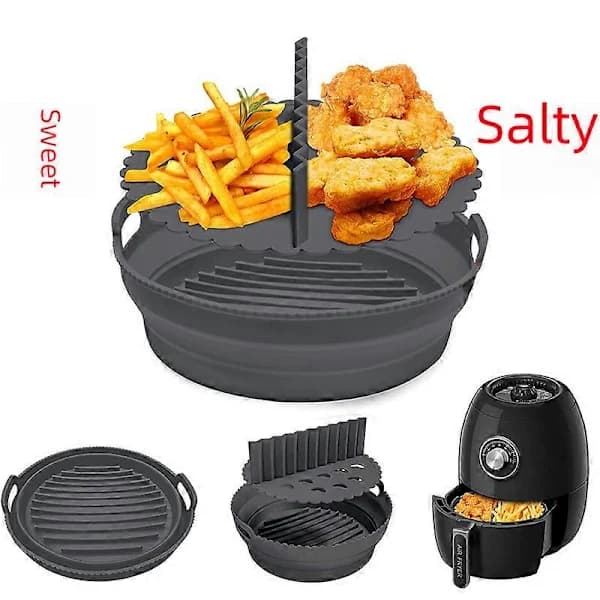 /EA/Dubbel fritös silikonform luftfritös tillbehör silikonmatta