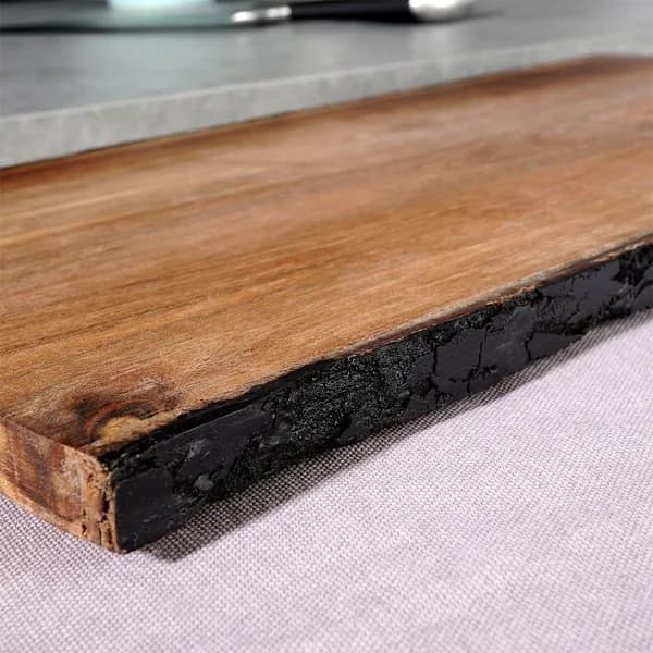/EA/Stor Skärbräda & Serveringsbricka i Akaciaträ, 56 cm