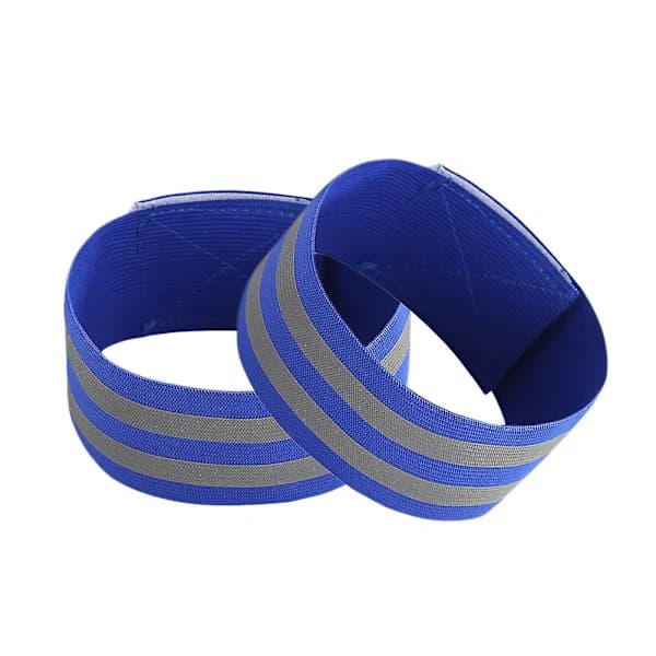 /EA/2-pack reflekterande säkerhetsarmband, armbindel, ankelband, hög synlighet och säkerhet för utomhusaktiviteter