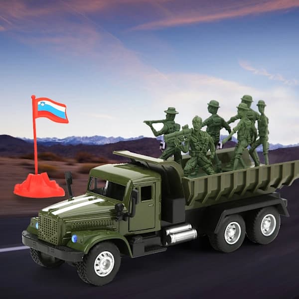 /EA/1:43 Barn Kid Pull Back Billeksak Högsimulerad fordonsmodell med lätt SoundTruck
