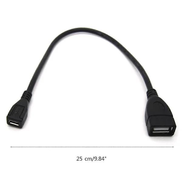 /EA/USB 2.0 Hun til Micro USB Hun Kabel Dataoverførselskonverter til Telefon