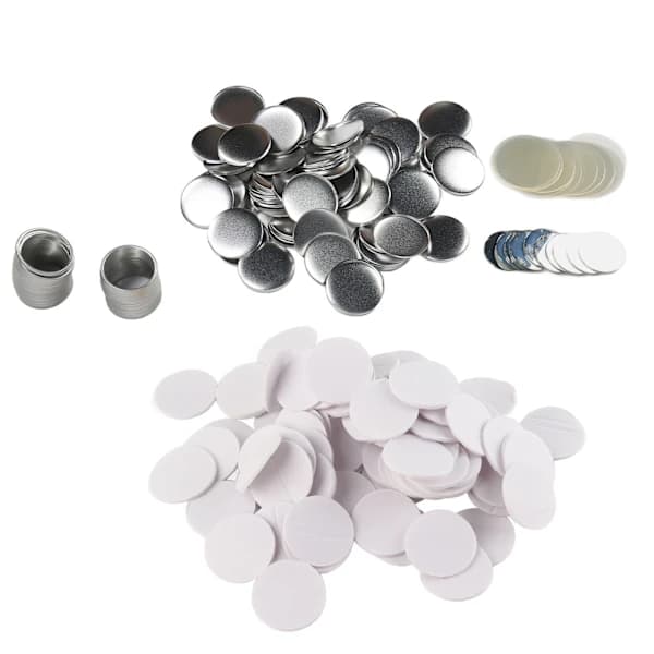 /EA/100 Sæt 58mm Spejl Runde Knapper Dele DIY Blank Rustfri Blikplade Knapmaskine Tilbehør til Håndværk