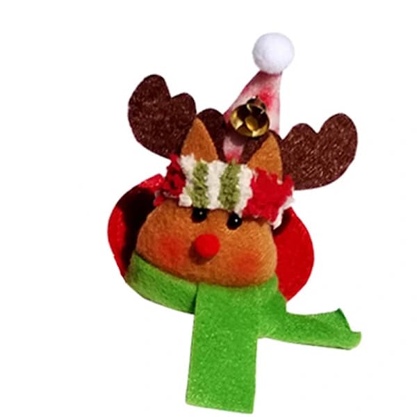 /EA/Jultomte och snögubbe vinglasöverdrag set