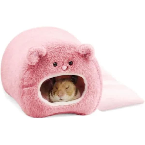 /EA/##/(Rosa) Hamsterhus Säng Plyschhängmatta##/