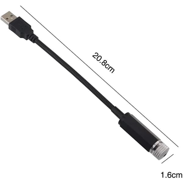 /EA/2 stk. USB-stjernelysprojektor, automatiske atmosfærelys LED-roo