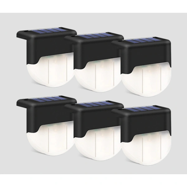 /EA/Solar Yard Step Light (sort (6 stk. varmt lys),