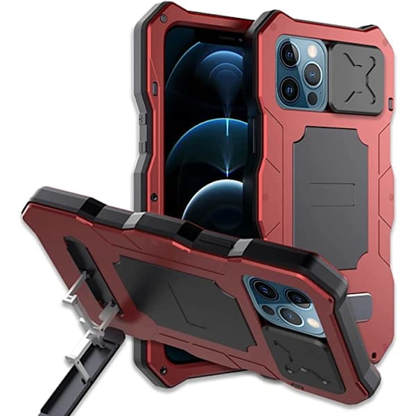 /EA/Yhteensopiva iPhone 12 Pro Max vedenpitävän metallikotelon kanssa, Bui